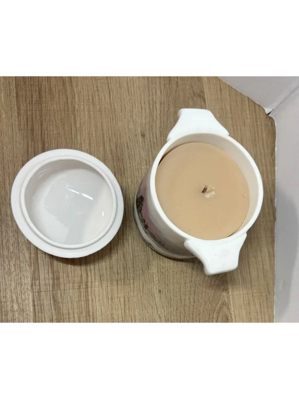 Bone China Candle Made For Shaklee Corporation Made in Taiwan Vintage 1980s
